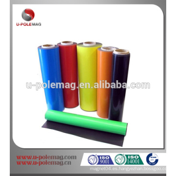 Imán de goma flexible con color pvc roll